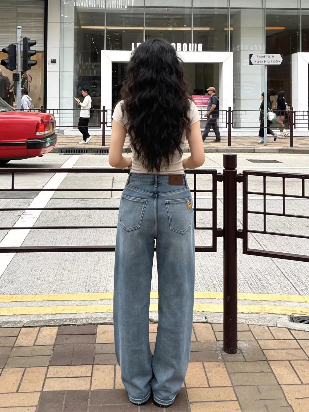 브루넬로쿠치넬리 하이웨이스트 스트레이트 데님 팬츠 상세 이미지 14