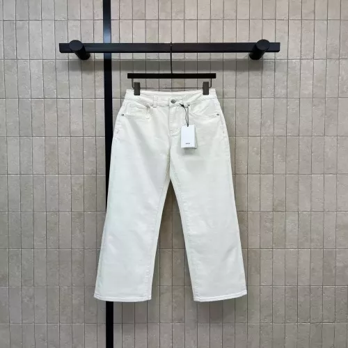브루넬로쿠치넬리 화이트 스트레이트 데님 팬츠