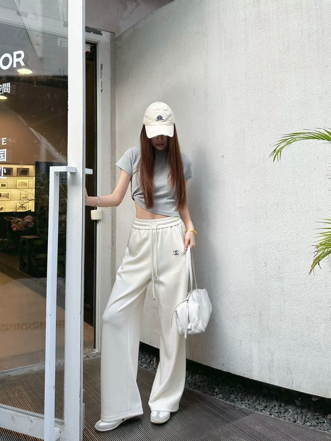 샤넬 여성 하이웨이스트 드로스트링 와이드 팬츠 상세 이미지 16