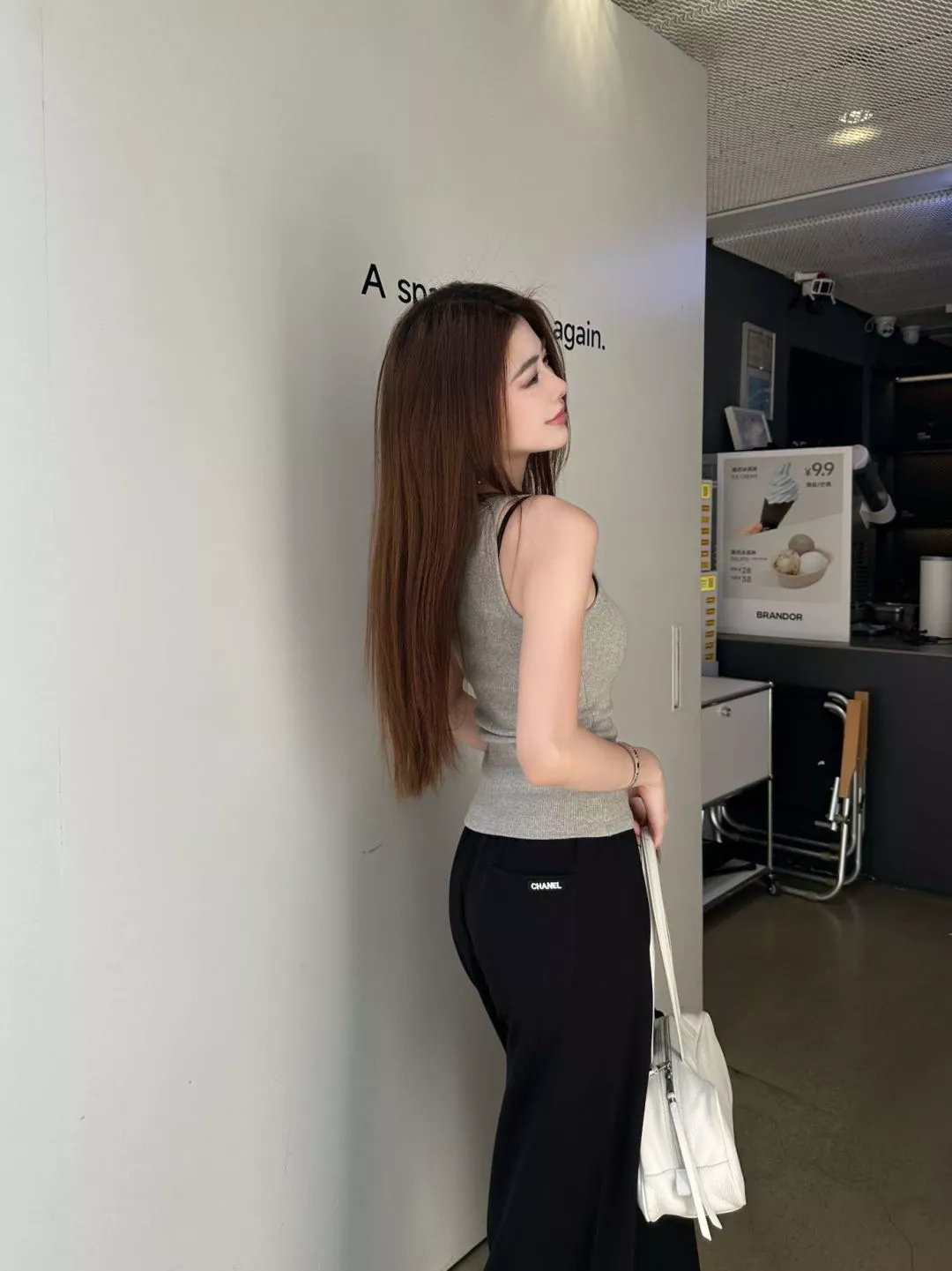 샤넬 여성 하이웨이스트 드로스트링 와이드 팬츠 상세 이미지 28