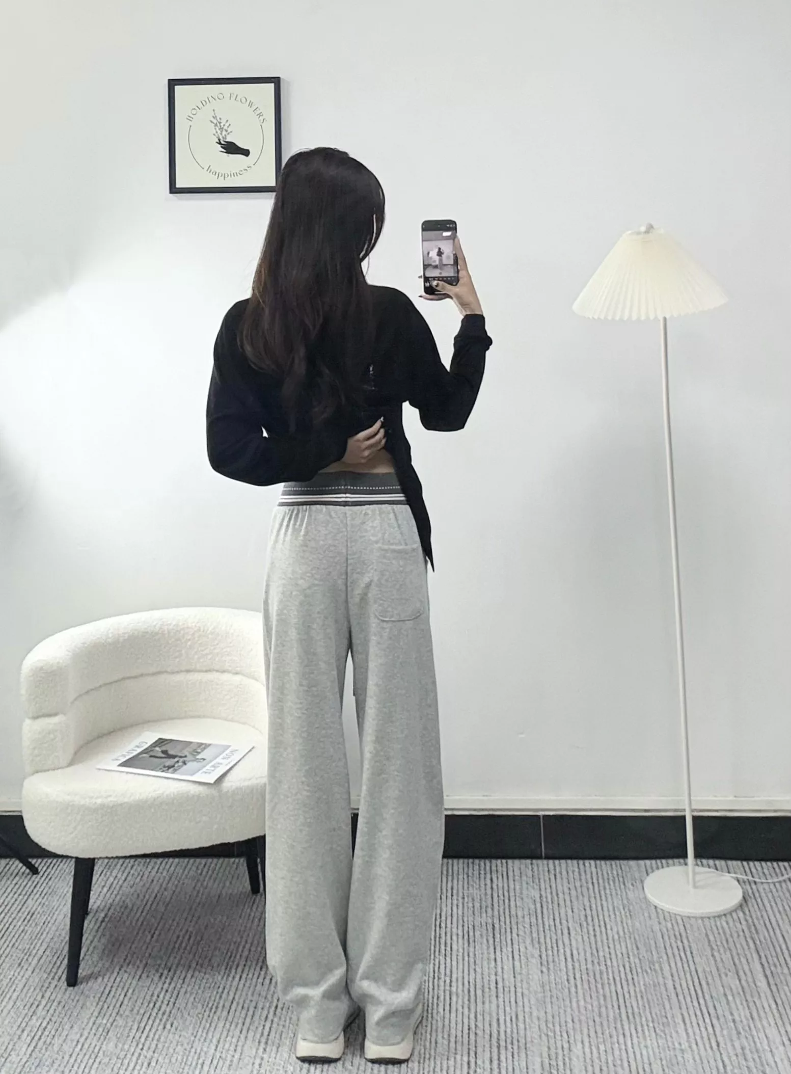 로에베 레터링 허리밴드 와이드 팬츠 상세 이미지 28