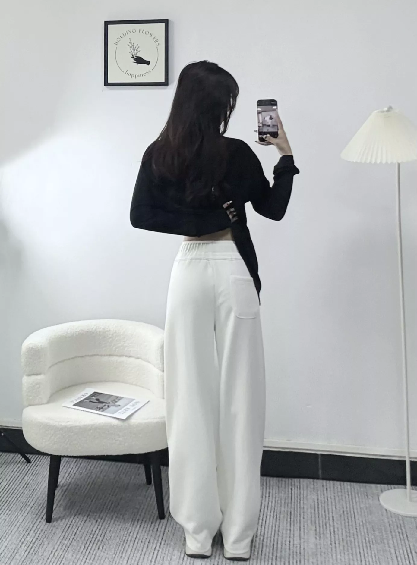 셀린느 자수 와이드 밴딩 팬츠 상세 이미지 15