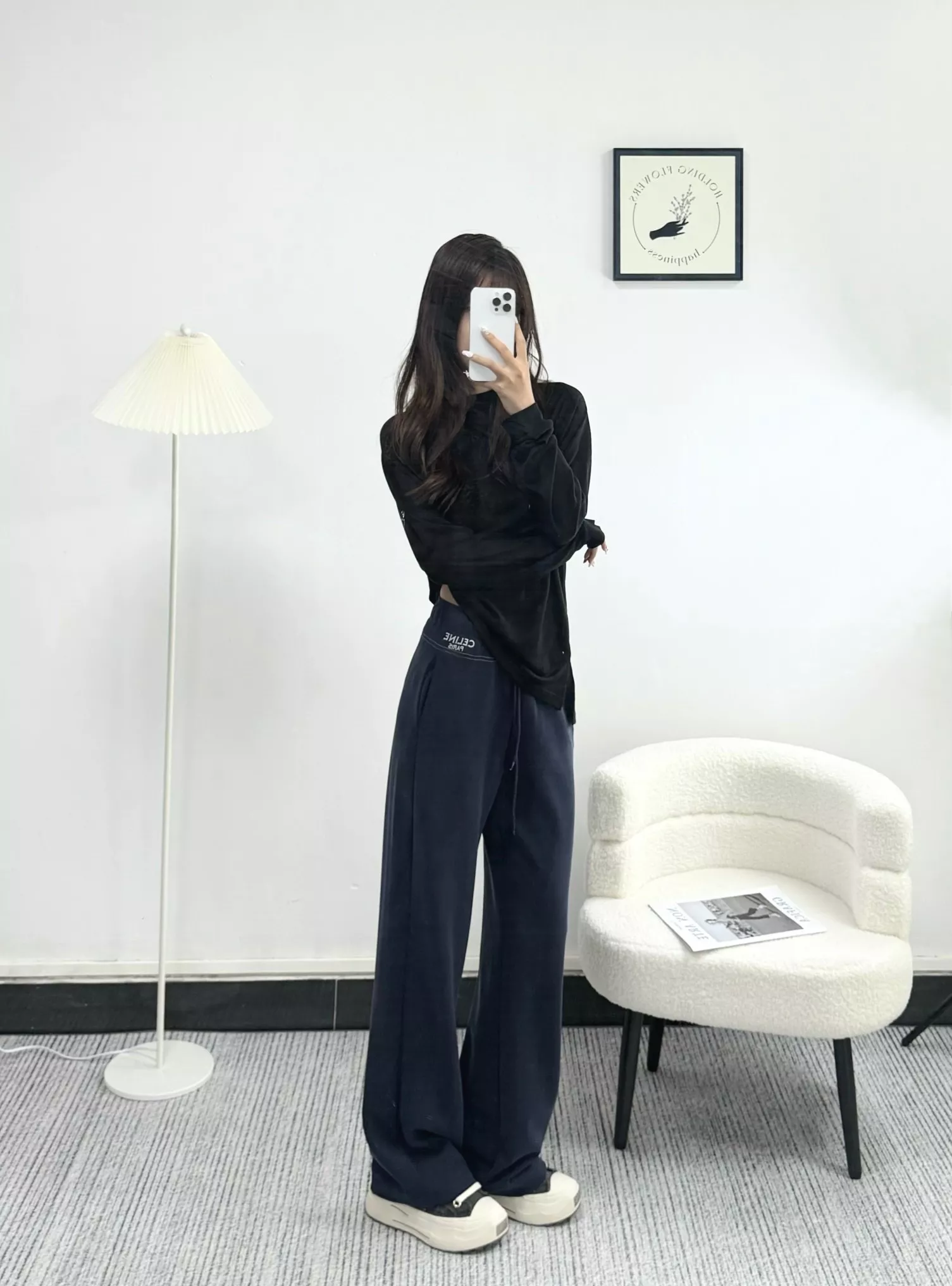 셀린느 자수 와이드 밴딩 팬츠 상세 이미지 20