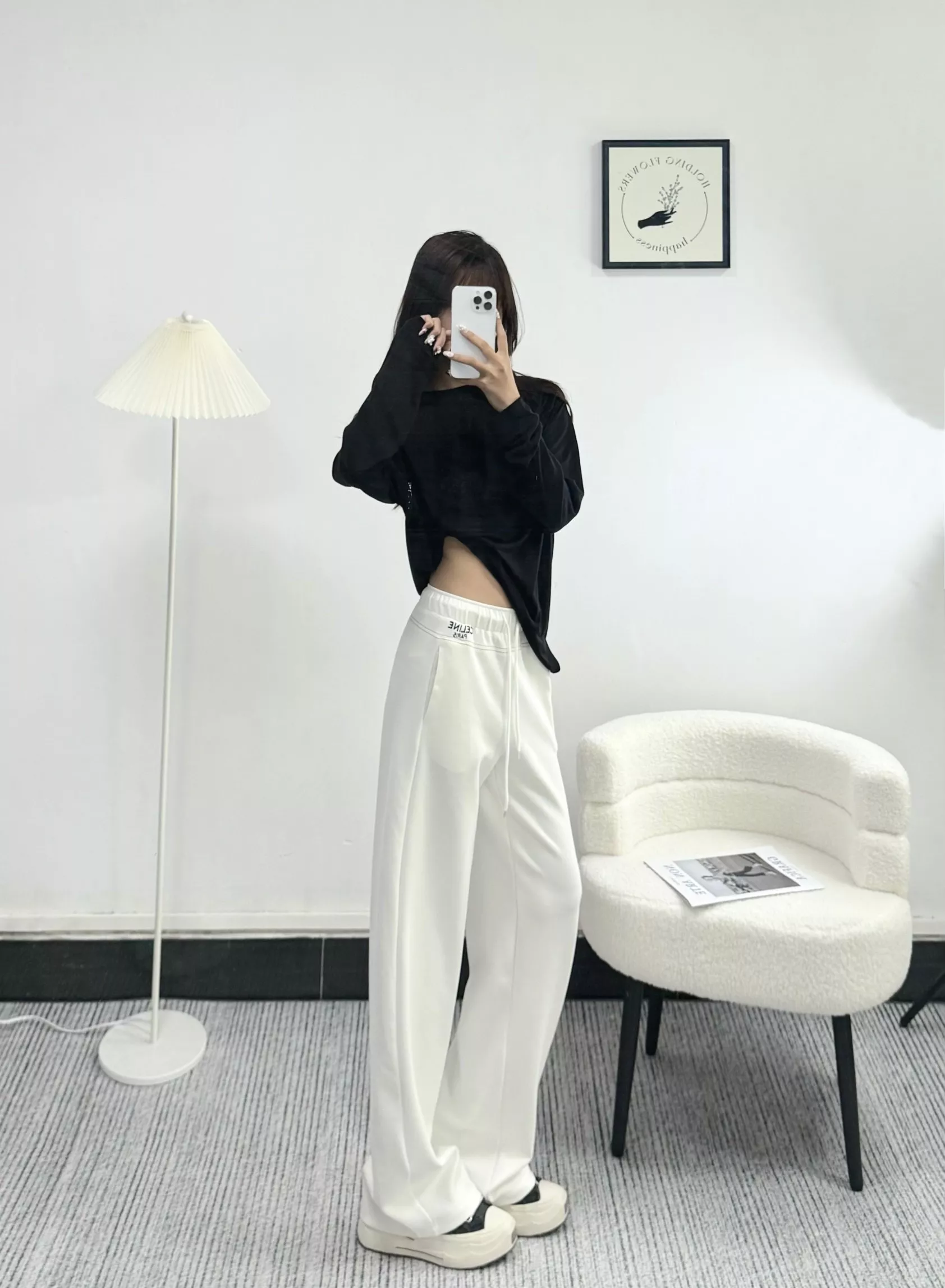 셀린느 자수 와이드 밴딩 팬츠 상세 이미지 12