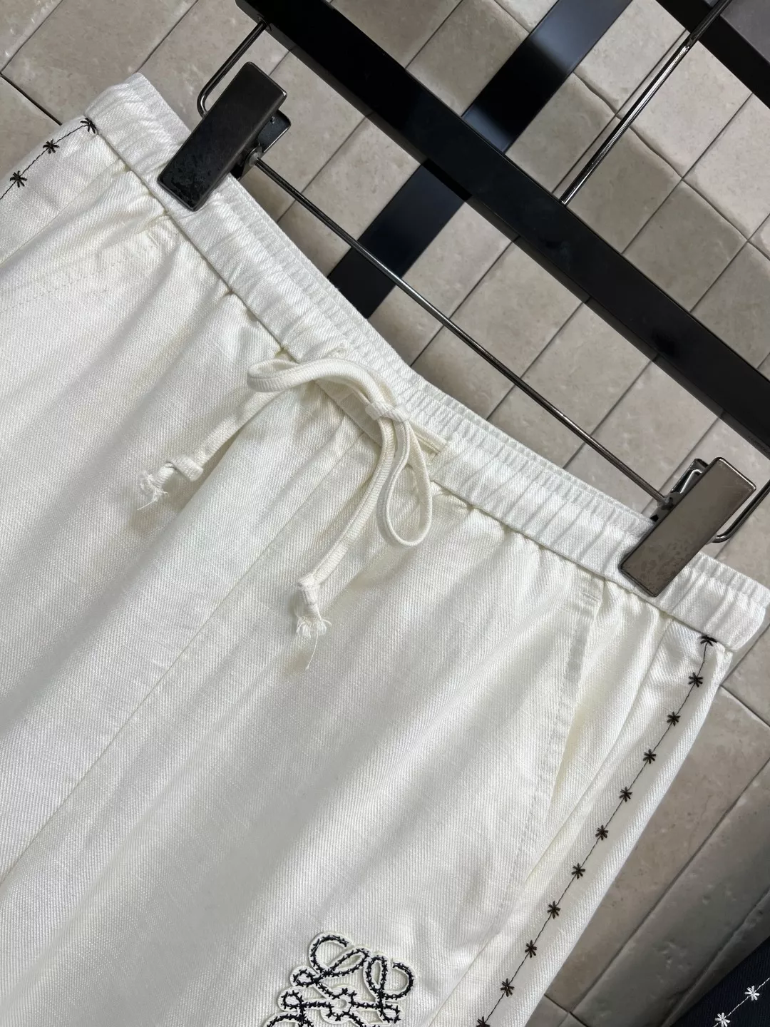 로에베 리넨 통기성 와이드 팬츠 상세 이미지 2