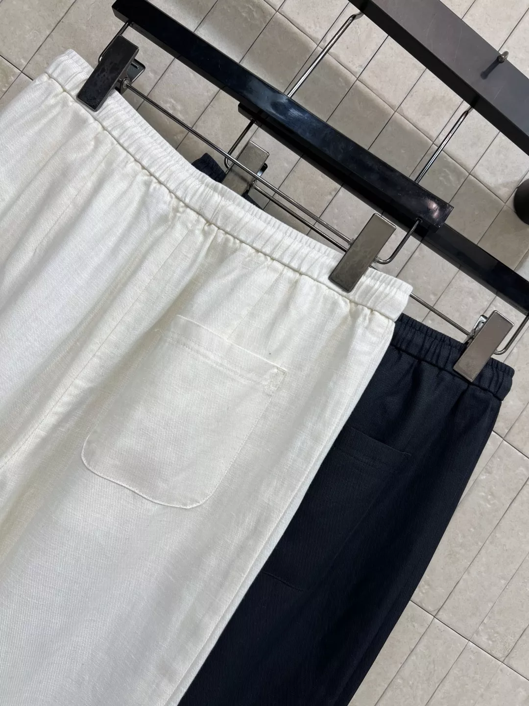 로에베 리넨 통기성 와이드 팬츠 상세 이미지 8