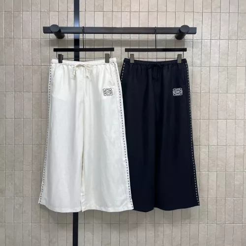 로에베 리넨 통기성 와이드 팬츠