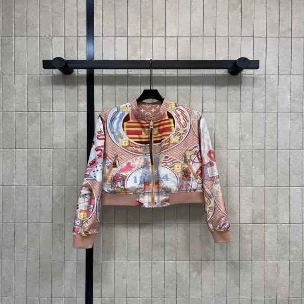 루이비통 리버시블 빈티지 프린트 집업 재킷