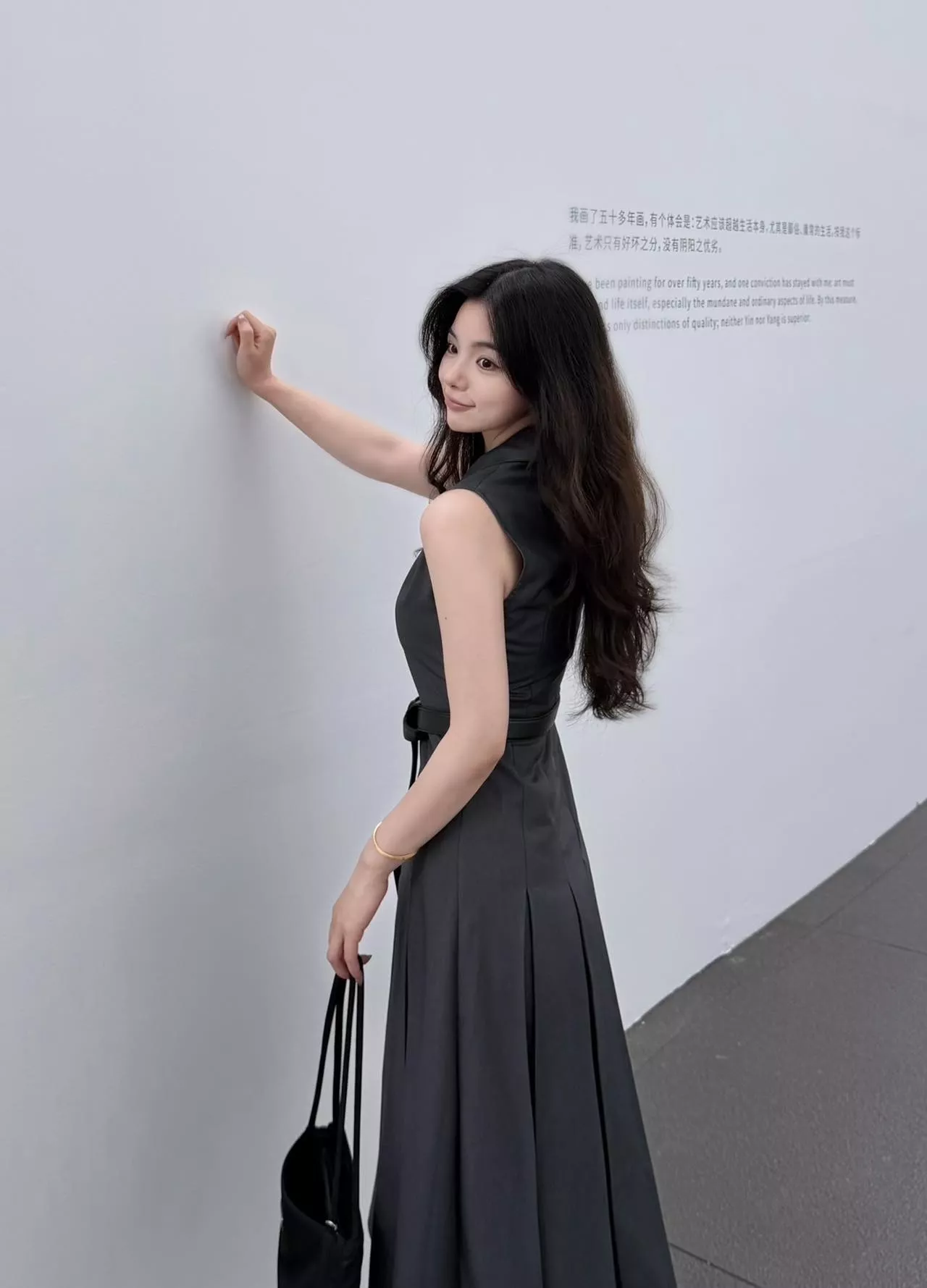 디올 플리츠 카라 민소매 원피스 상세 이미지 19
