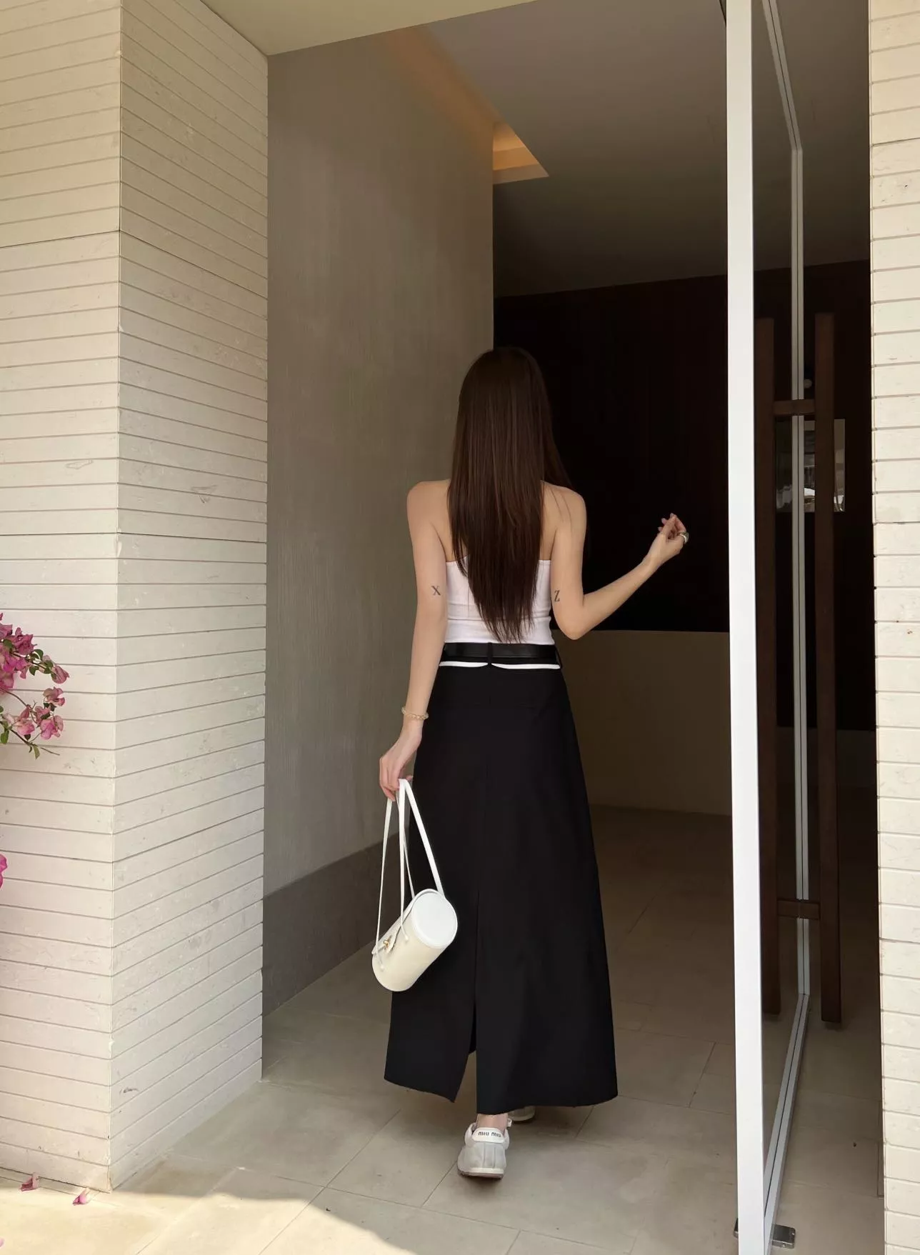 프라다 불규칙 밑단 정장 스커트 상세 이미지 19