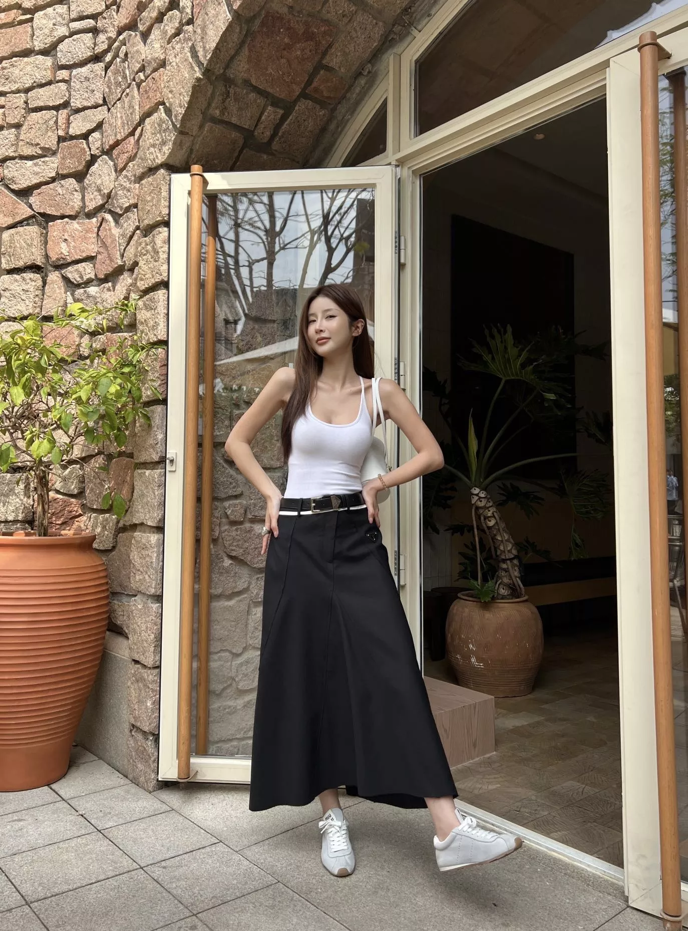 프라다 불규칙 밑단 정장 스커트 상세 이미지 13