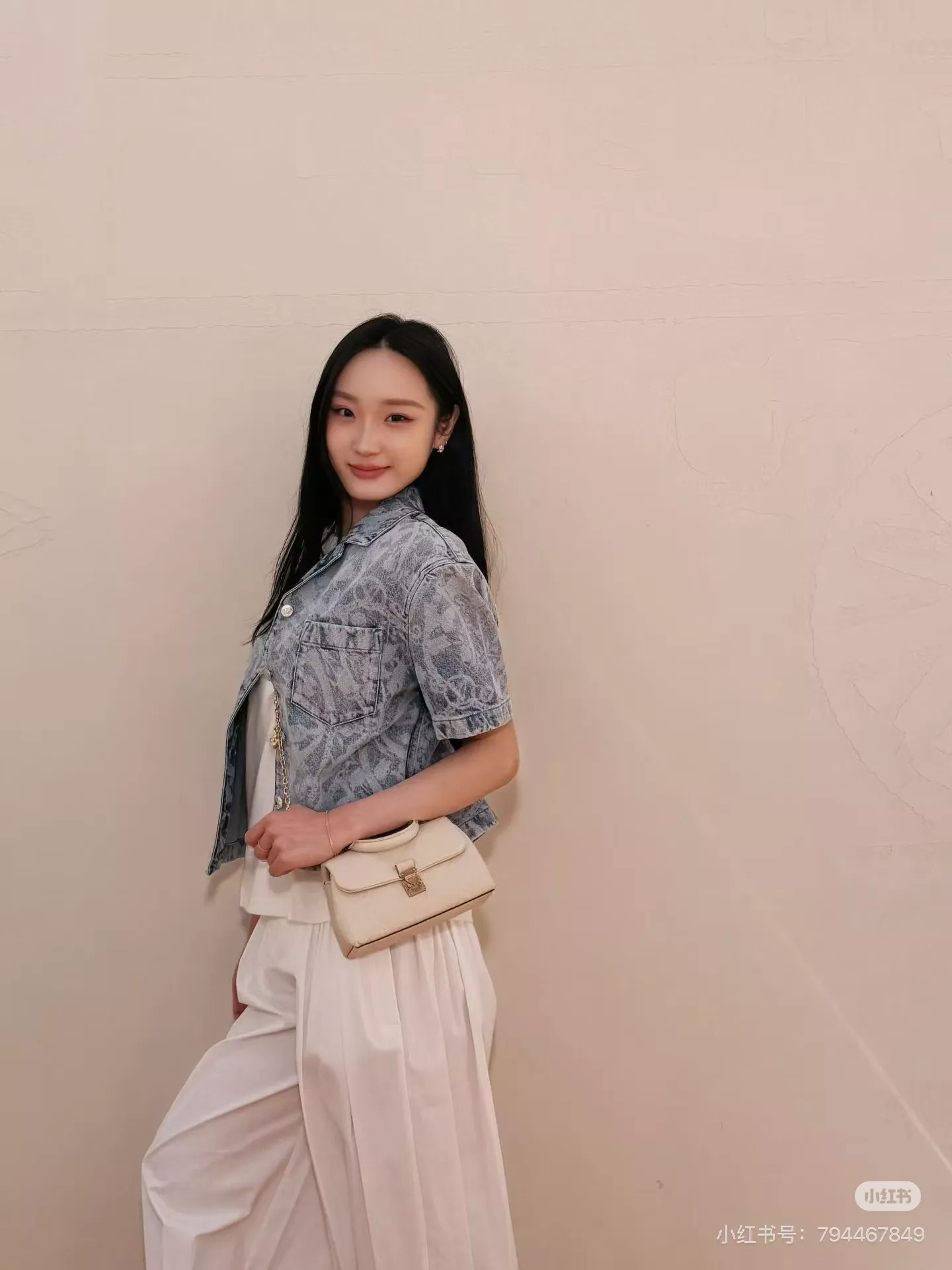 루이비통 빈티지 플라워 패턴 와이드 데님 팬츠 상세 이미지 50