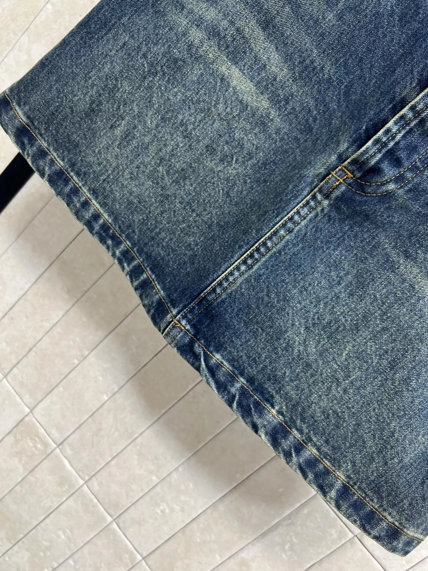 구찌 마홀스빗 워싱 데님 스커트 상세 이미지 3