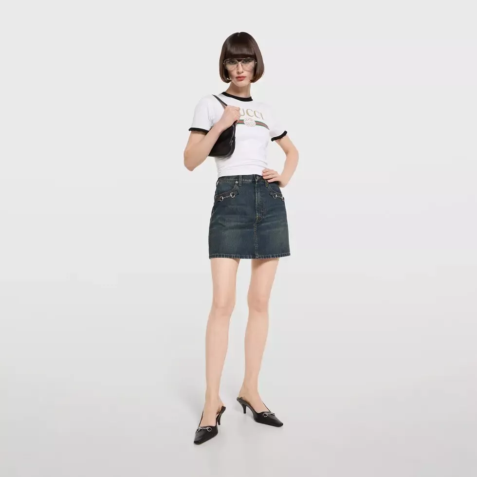 구찌 마홀스빗 워싱 데님 스커트 상세 이미지 12