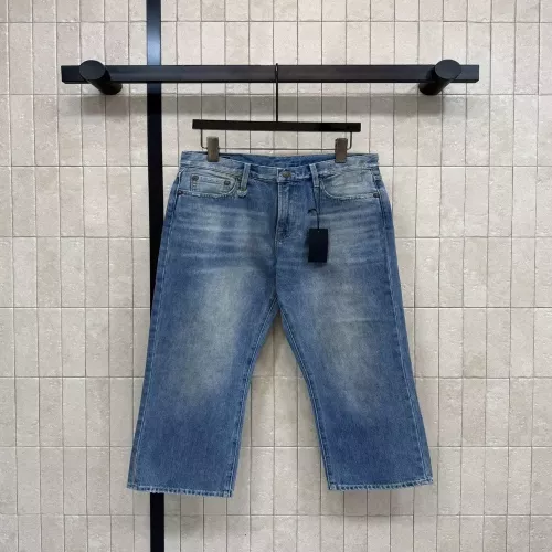 알써틴 복고 워싱 스트레이트 크롭 데님 팬츠