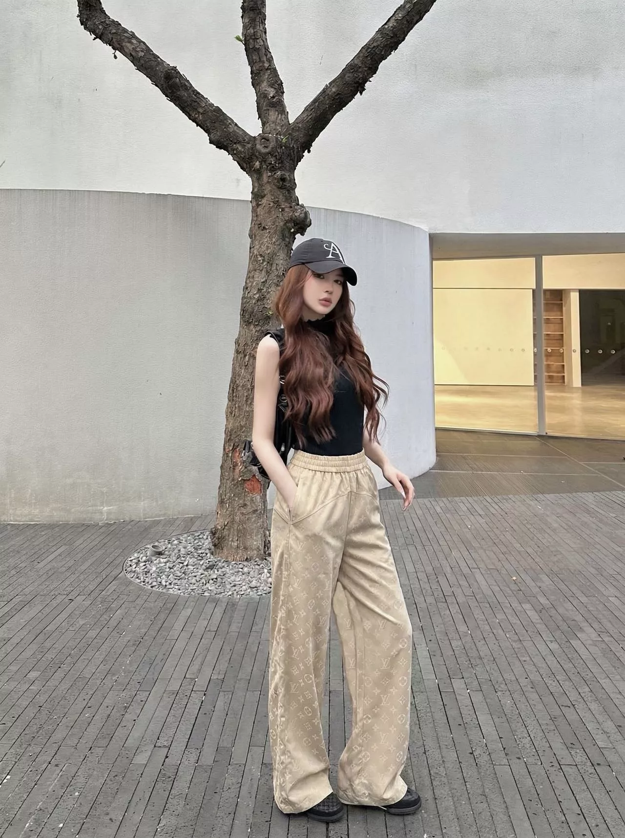 로로피아나 모노그램 밴딩 와이드 팬츠 상세 이미지 19