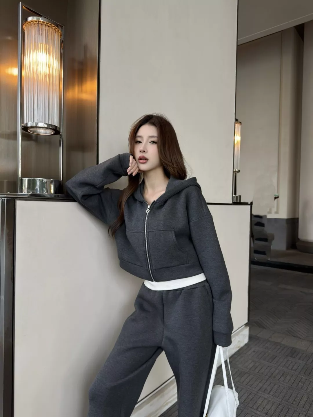 구찌 울 와이드 밴딩 팬츠 상세 이미지 11