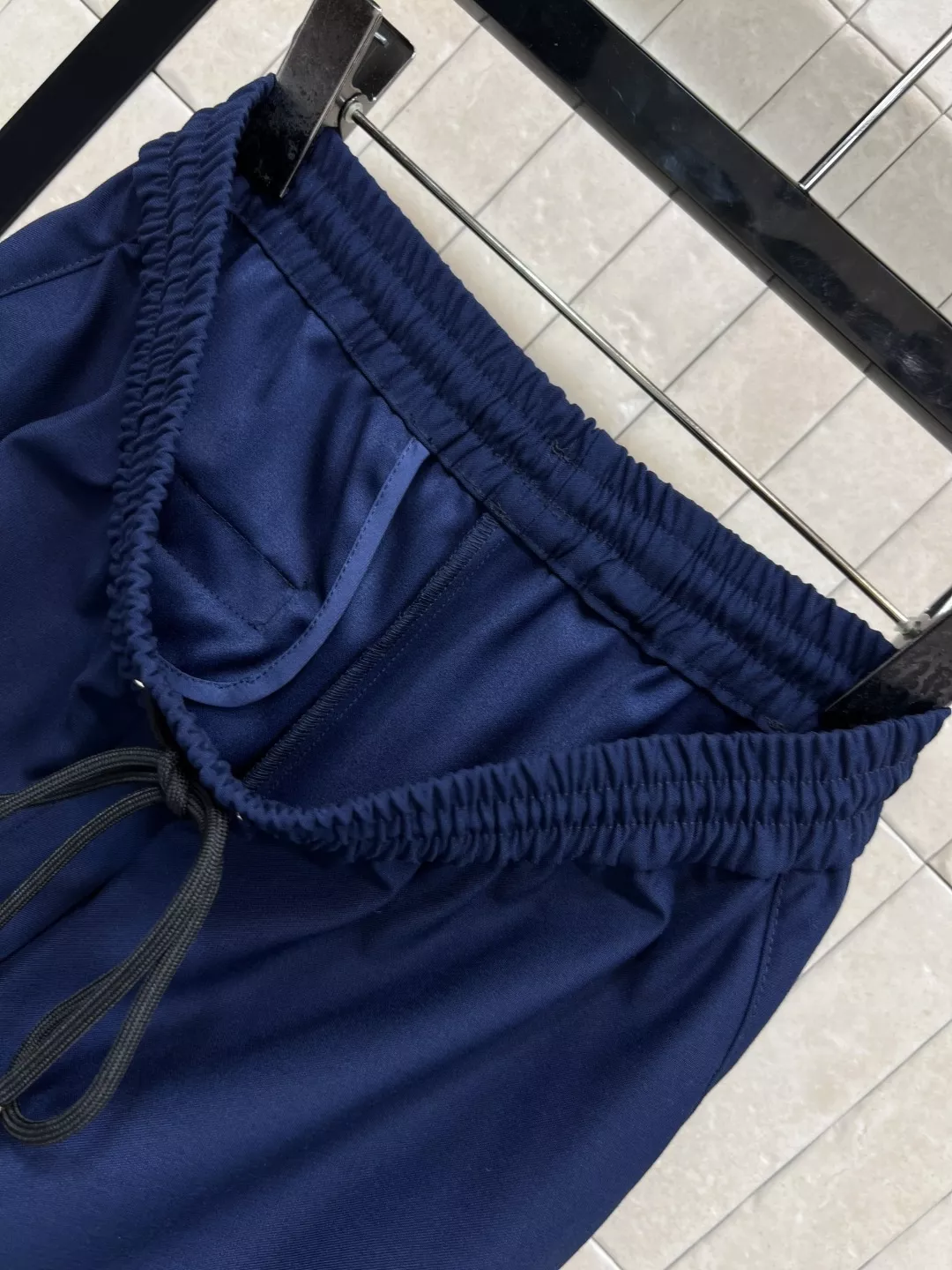 로로피아나 딥블루 드로스트링 와이드 팬츠 상세 이미지 6