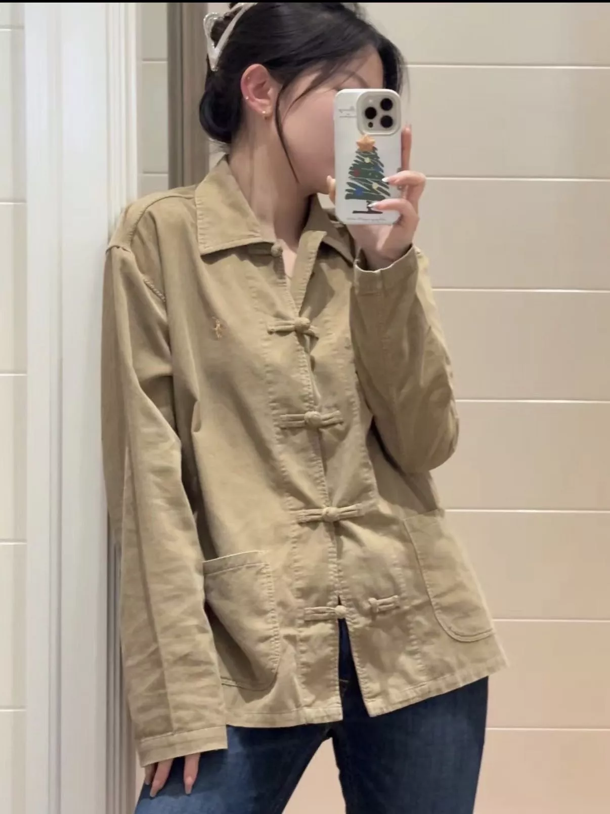 랄프로렌 코듀로이 차이나 버튼 카라 재킷 상세 이미지 27