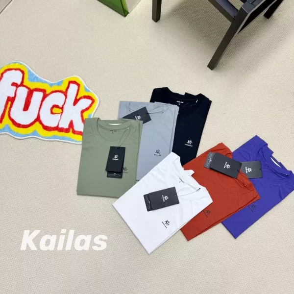 카일라스 로고 포인트 속건 반소매 탑