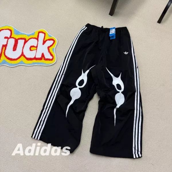 아디다스 삼선 와이드 트랙 팬츠
