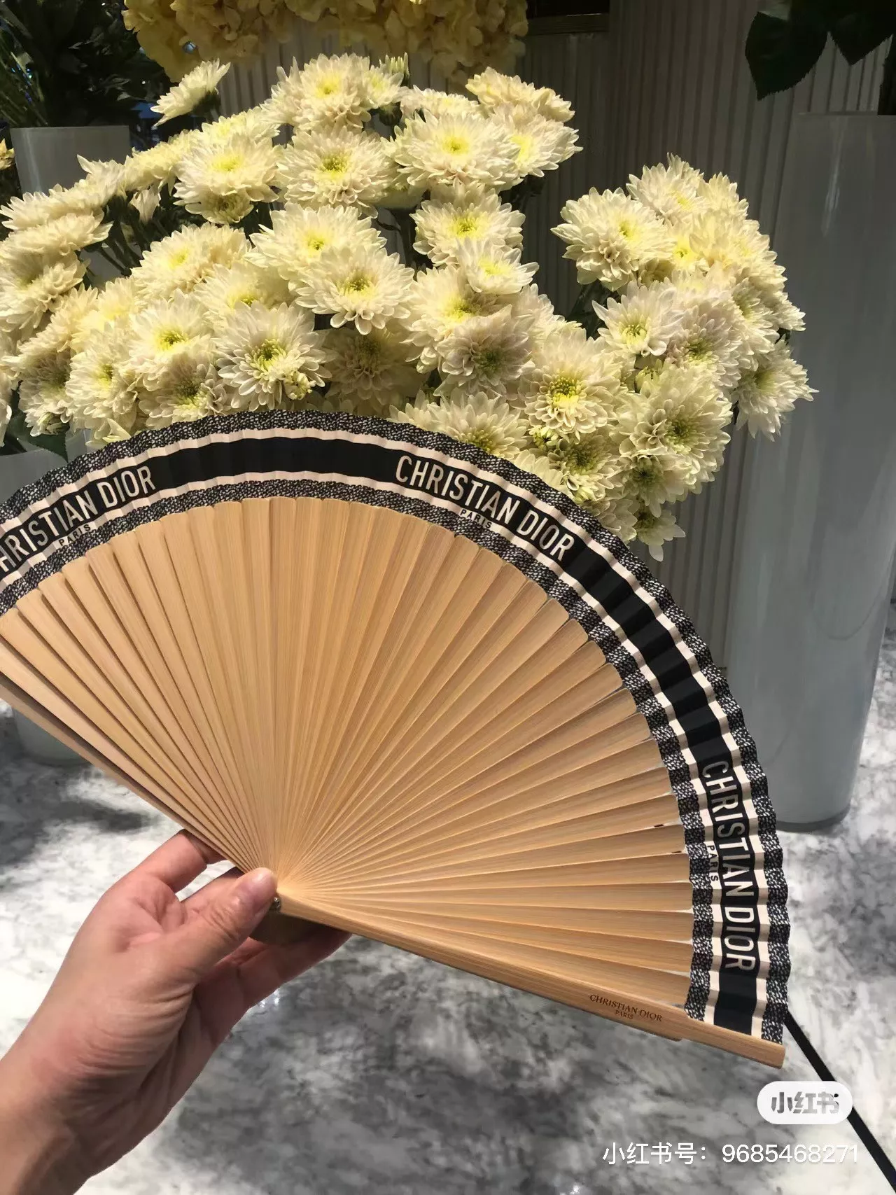 디올 여름 한정 접이식 부채 상세 이미지 22