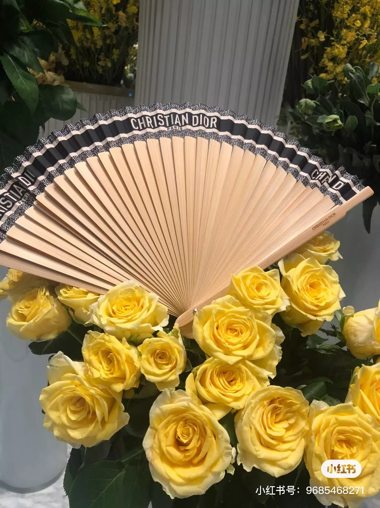 디올 여름 한정 접이식 부채 상세 이미지 20