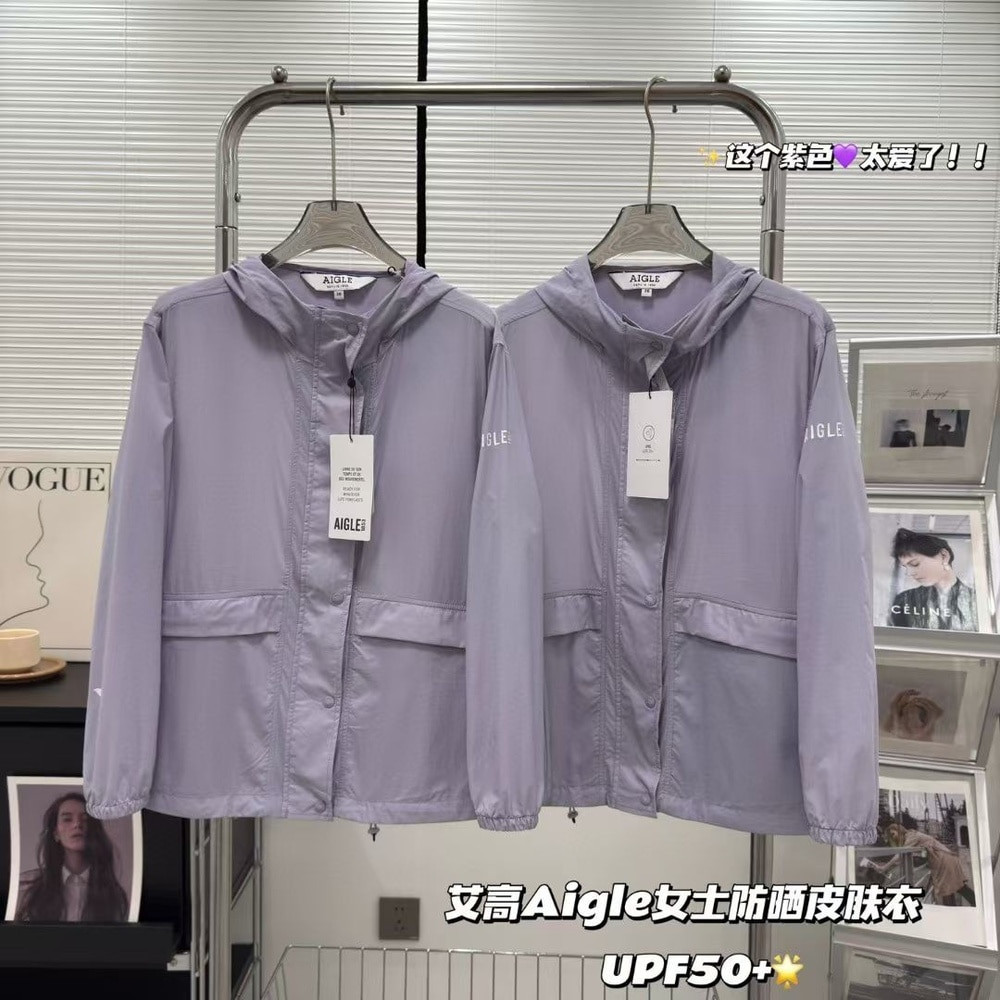 에이글 여성 스탠드넥 자외선 차단 재킷