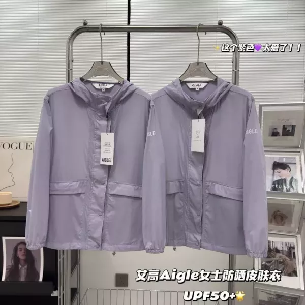 에이글 여성 스탠드넥 자외선 차단 재킷
