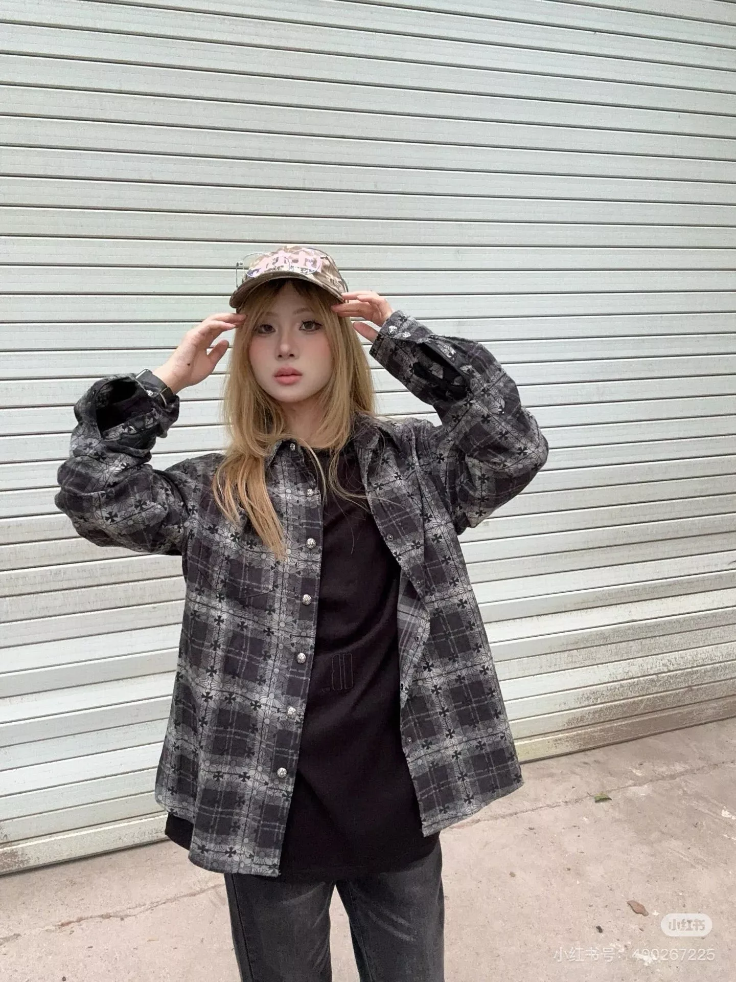 크롬하츠 페이즐리 크로스 자카드 체크 셔츠 상세 이미지 14
