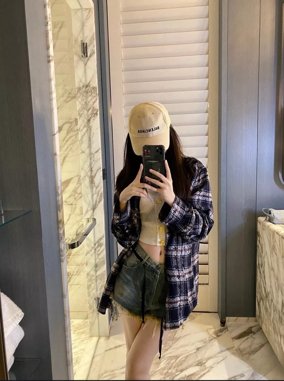 크롬하츠 페이즐리 십자가 자카드 체크 긴소매 셔츠 상세 이미지 14