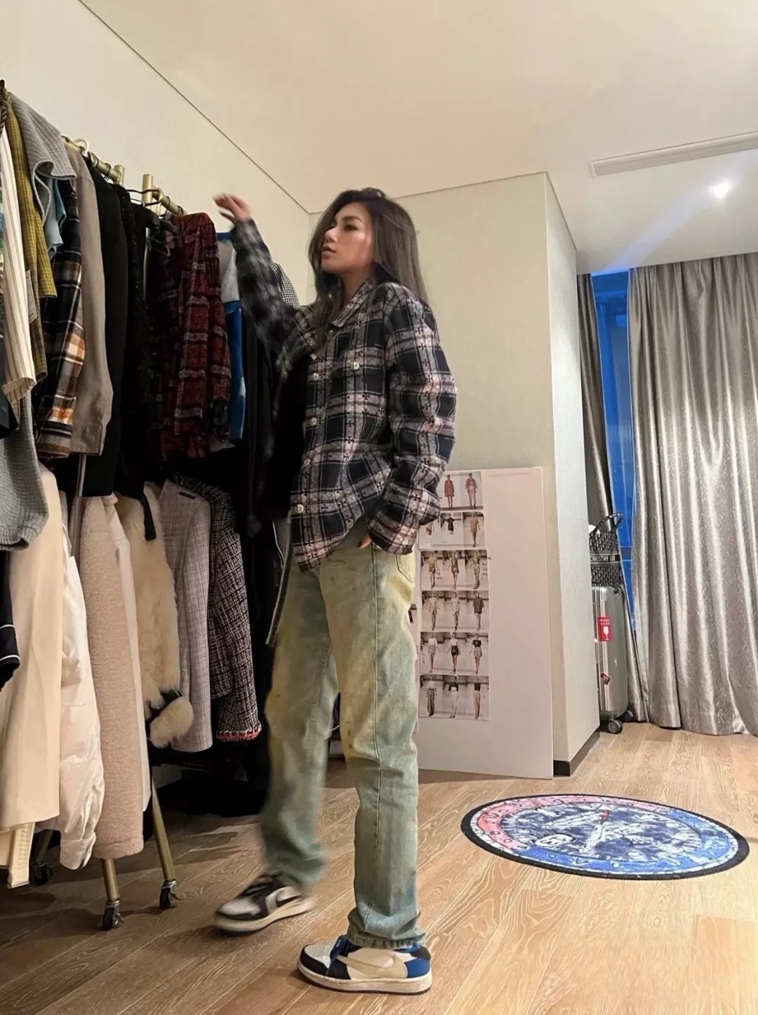 크롬하츠 페이즐리 십자가 자카드 체크 긴소매 셔츠 상세 이미지 20