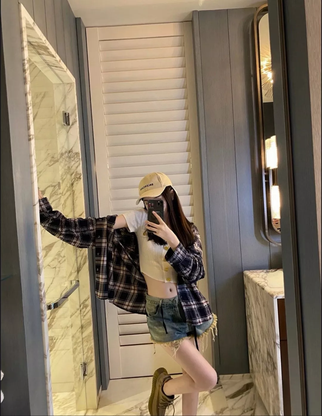 크롬하츠 페이즐리 십자가 자카드 체크 긴소매 셔츠 상세 이미지 19
