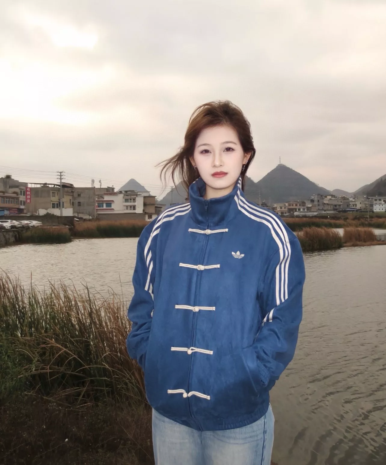 아디다스 삼엽초 차이나 스타일 스웨이드 재킷 상세 이미지 73