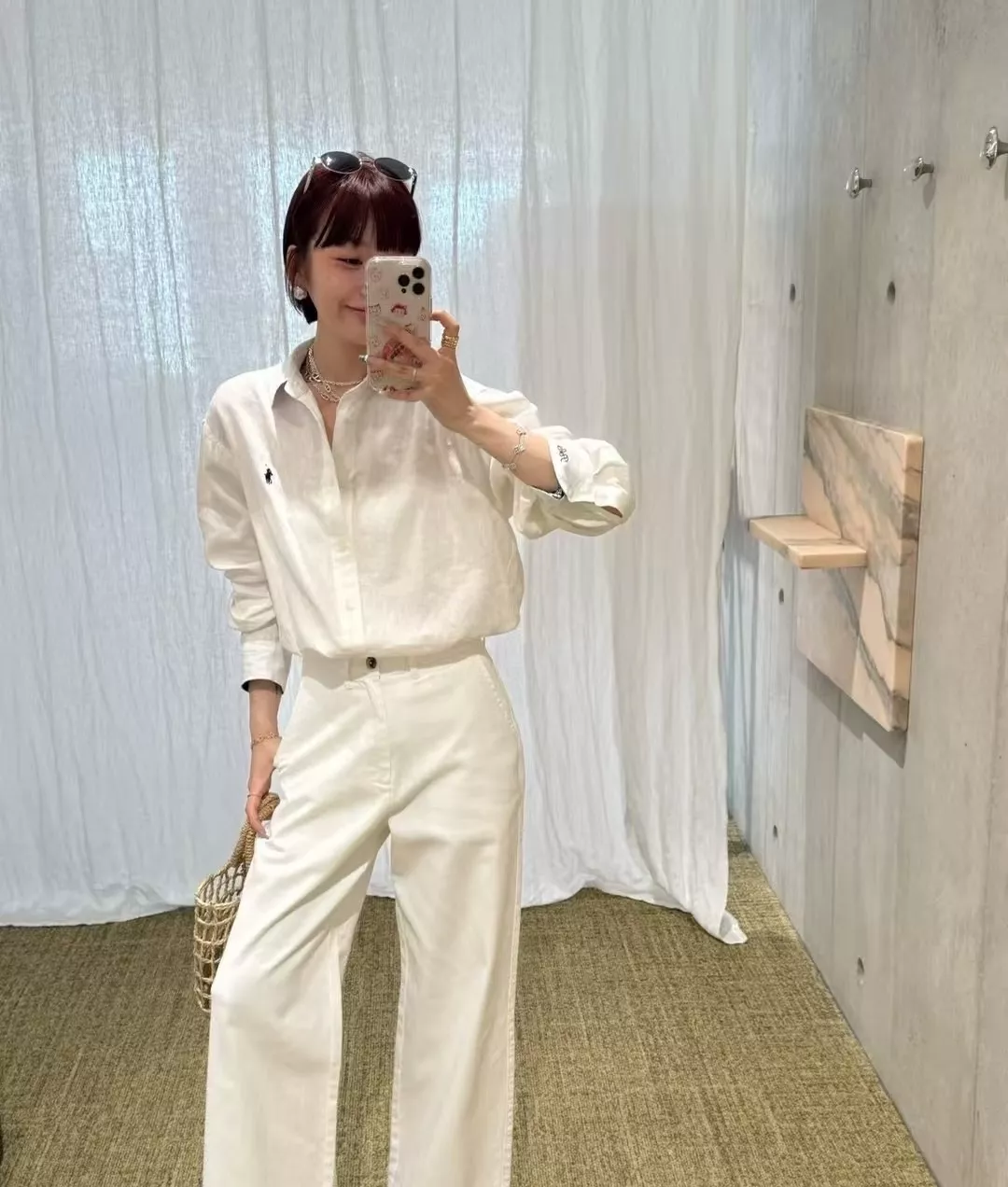랄프로렌 페이즐리 배색 린넨 코튼 셔츠 상세 이미지 21