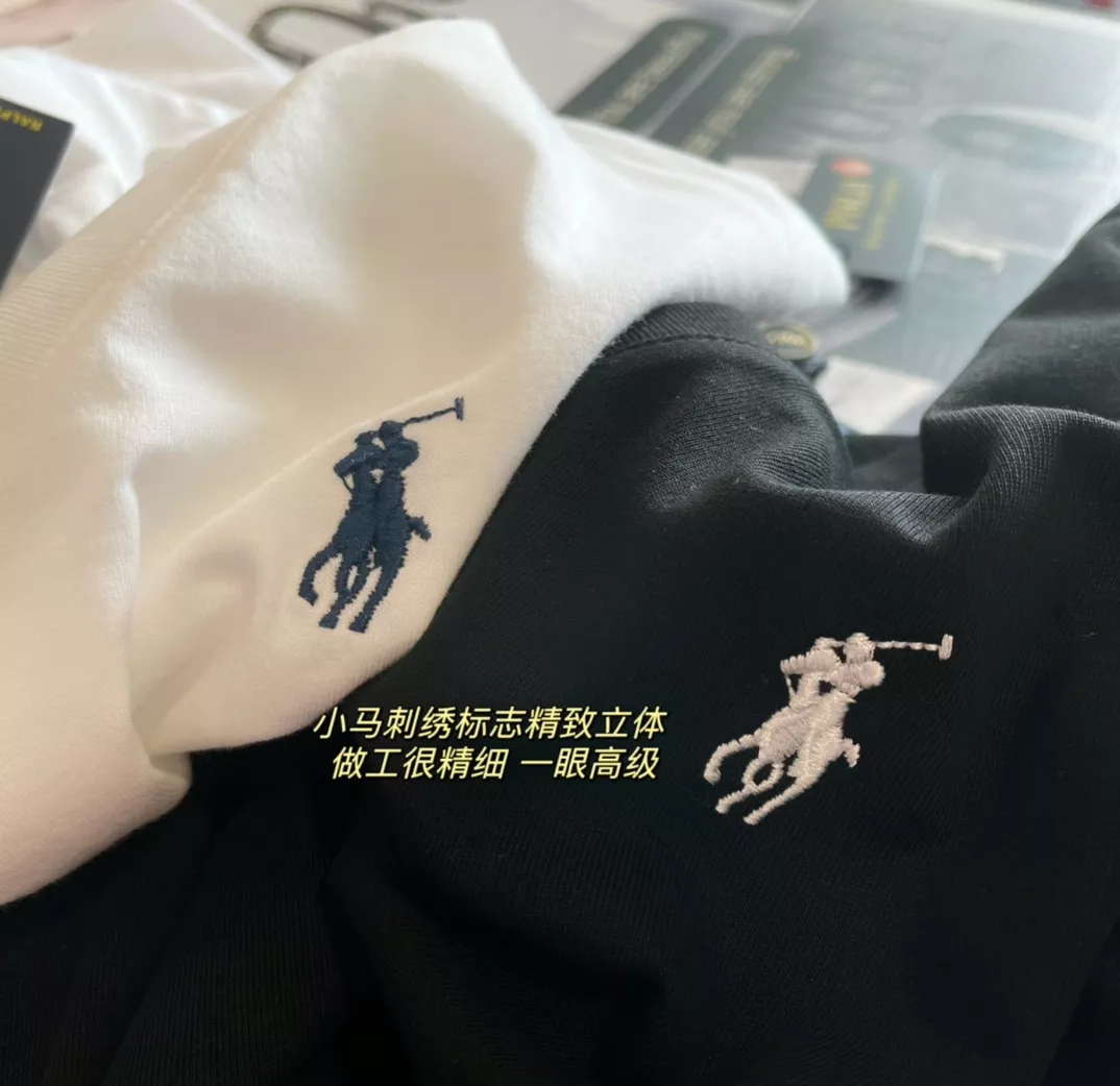 랄프로렌 브이넥 자수 반소매 티셔츠 상세 이미지 14