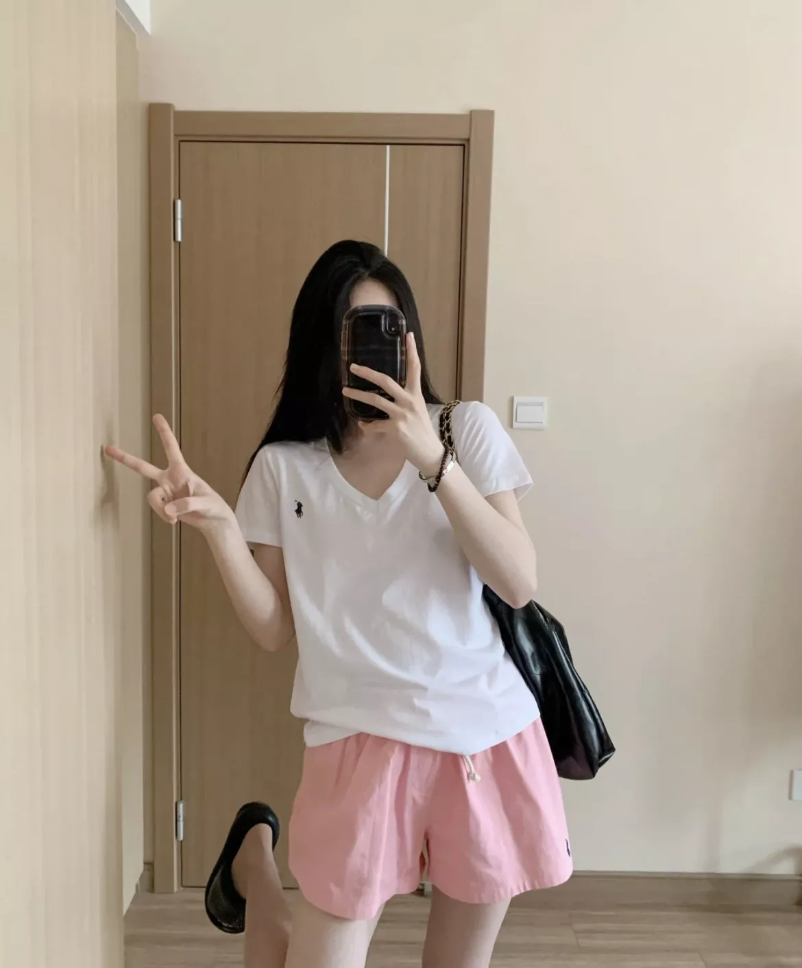 랄프로렌 브이넥 자수 반소매 티셔츠 상세 이미지 33