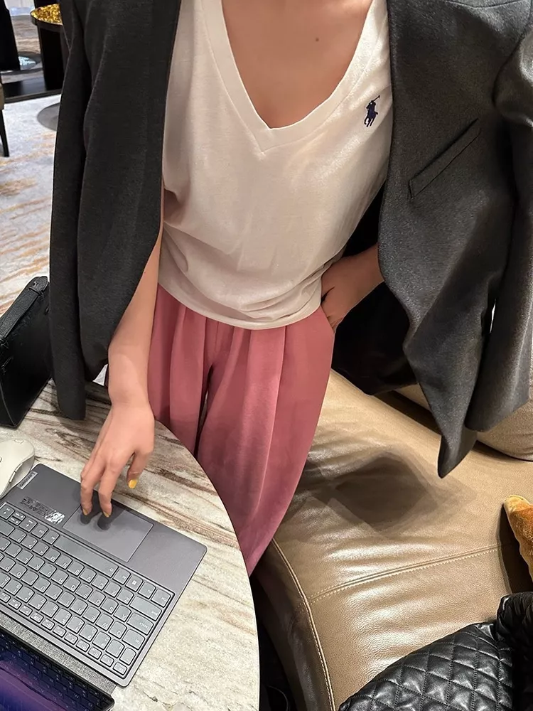 랄프로렌 브이넥 자수 반소매 티셔츠 상세 이미지 26