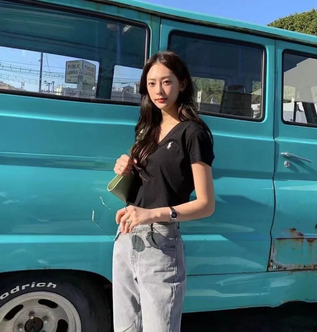 랄프로렌 브이넥 자수 반소매 티셔츠 상세 이미지 24