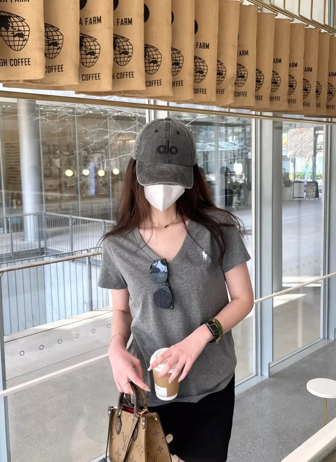 랄프로렌 브이넥 자수 반소매 티셔츠 상세 이미지 21