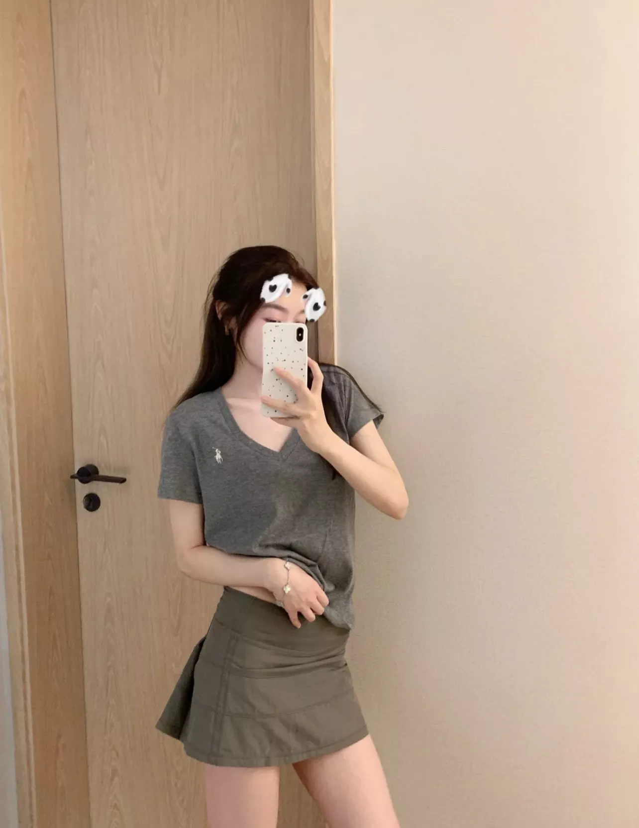 랄프로렌 브이넥 자수 반소매 티셔츠 상세 이미지 23