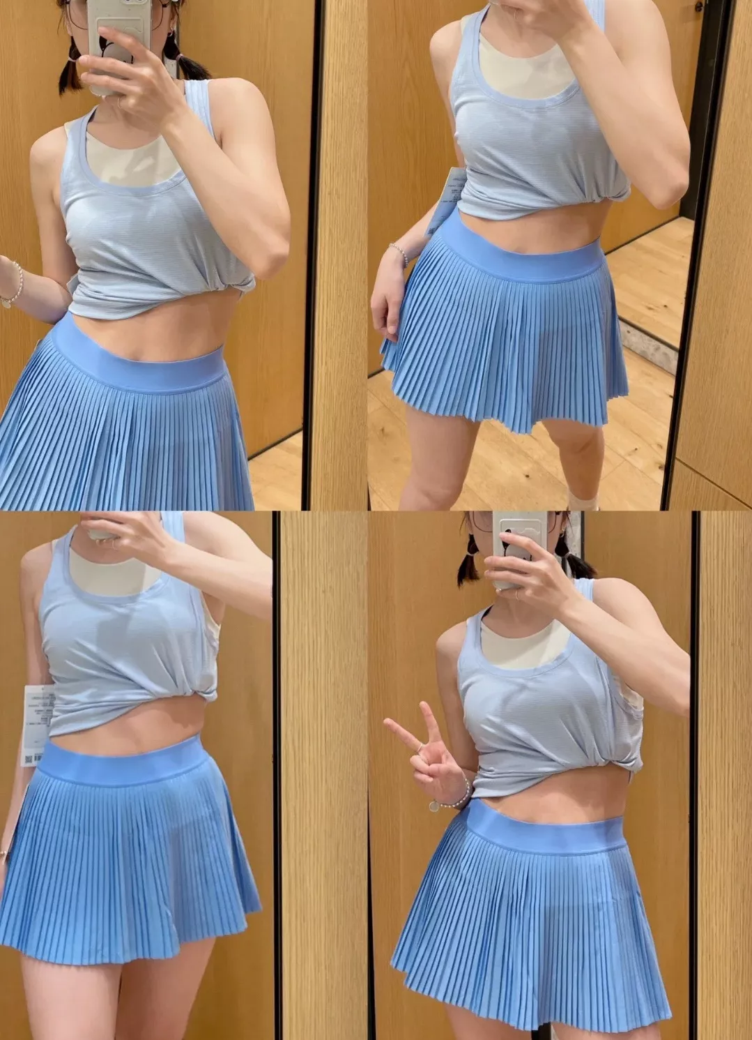 룰루레몬 속건 플리츠 하이웨이스트 스커트 상세 이미지 33