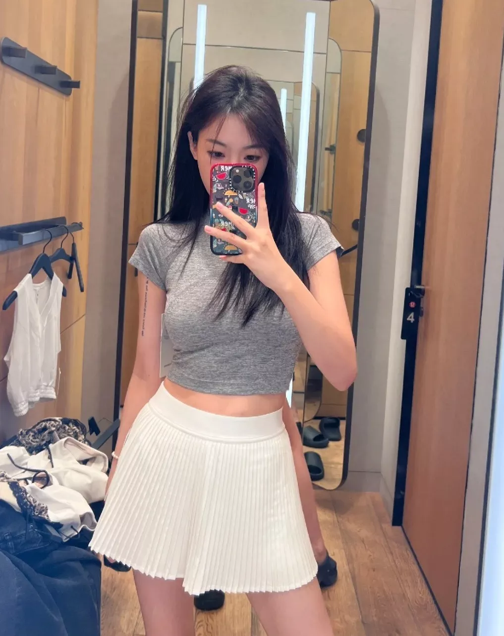 룰루레몬 속건 플리츠 하이웨이스트 스커트 상세 이미지 43