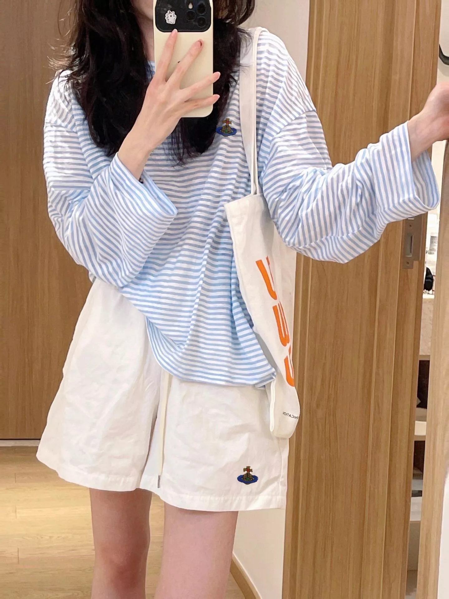비비안웨스트우드 토성 블루 스트라이프 긴소매와 상세 이미지 19