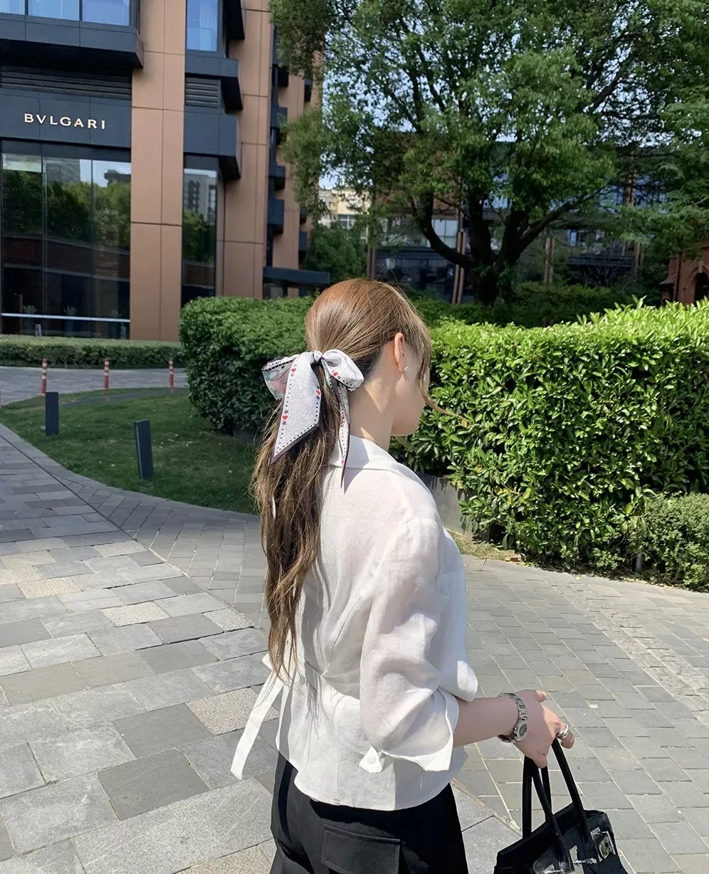 랄프로렌 린넨 카라 조절 허리 중소매 셔츠 상세 이미지 30