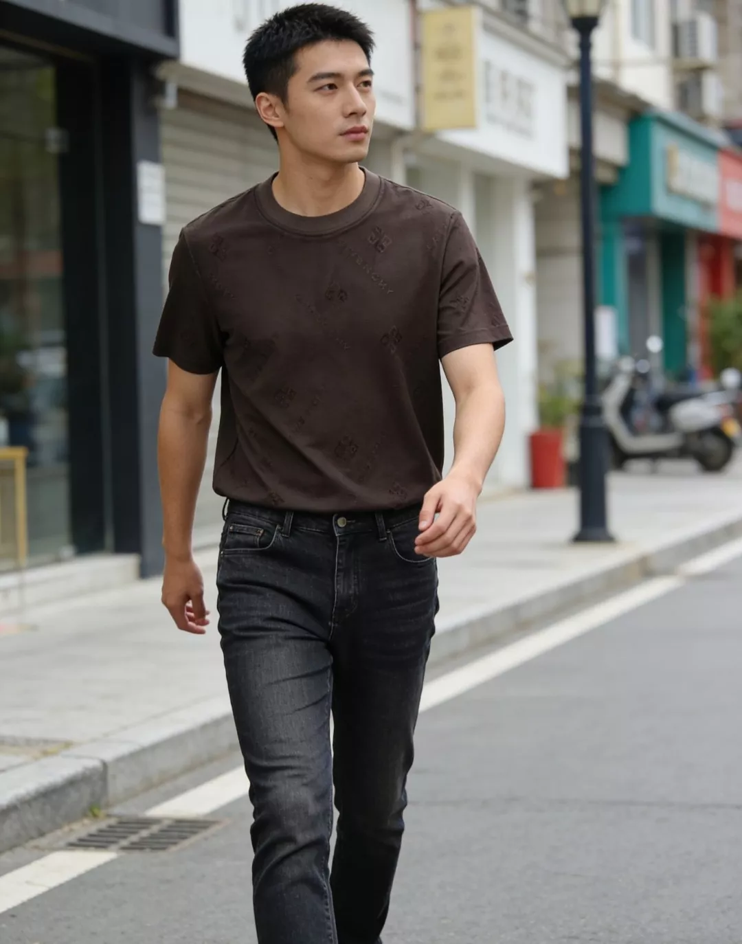지방시 올오버 자카드 반소매 티셔츠 상세 이미지 12