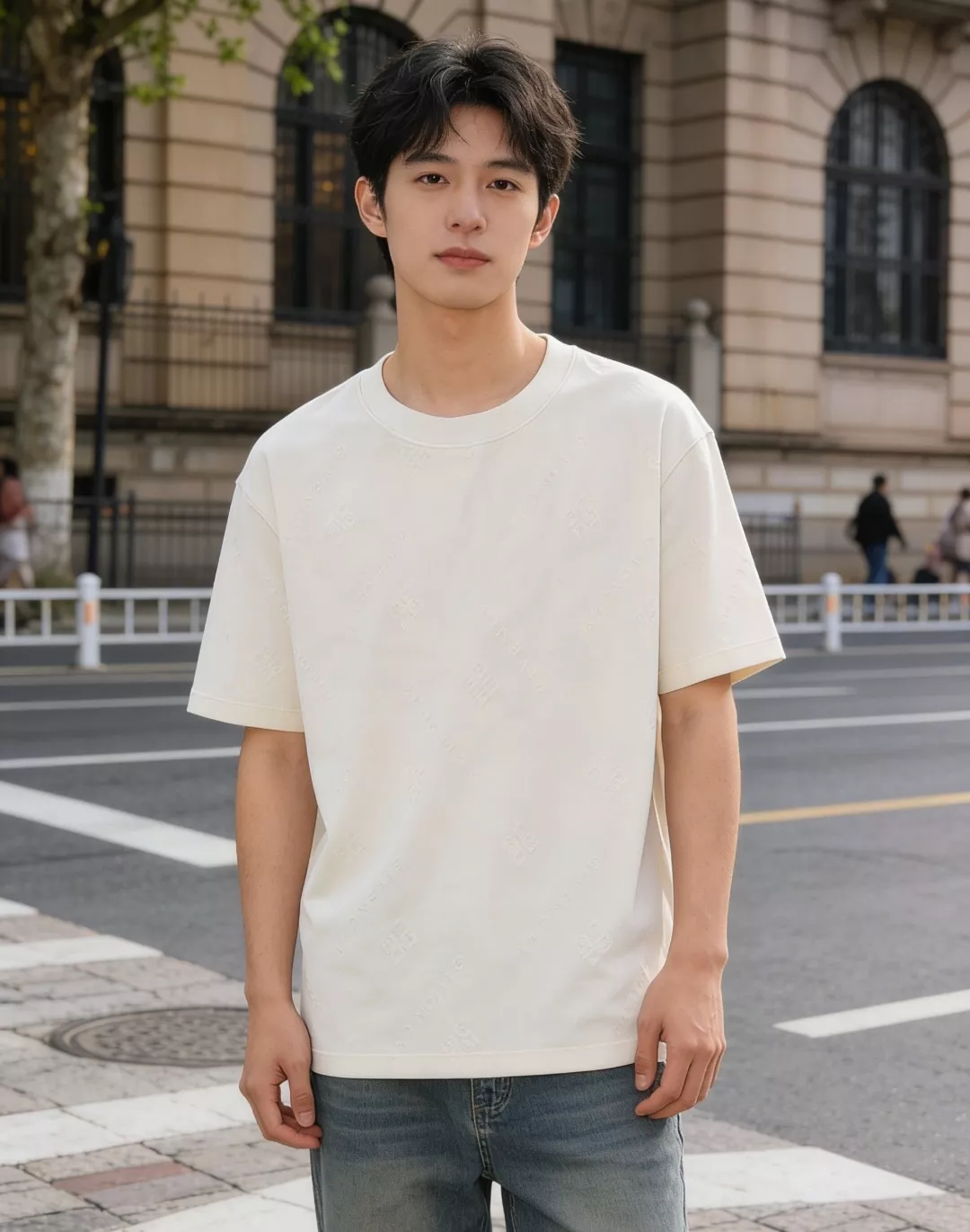 지방시 올오버 자카드 반소매 티셔츠 상세 이미지 12