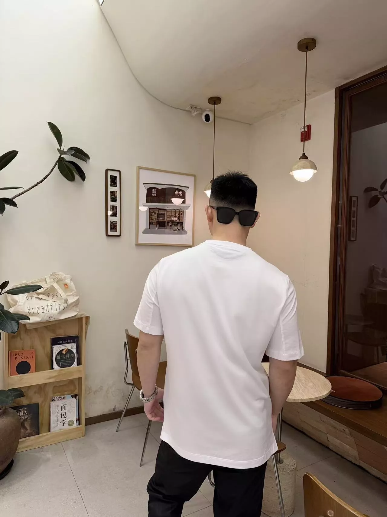 브루넬로쿠치넬리 투톤 미니 자수 반팔 티셔츠 상세 이미지 19