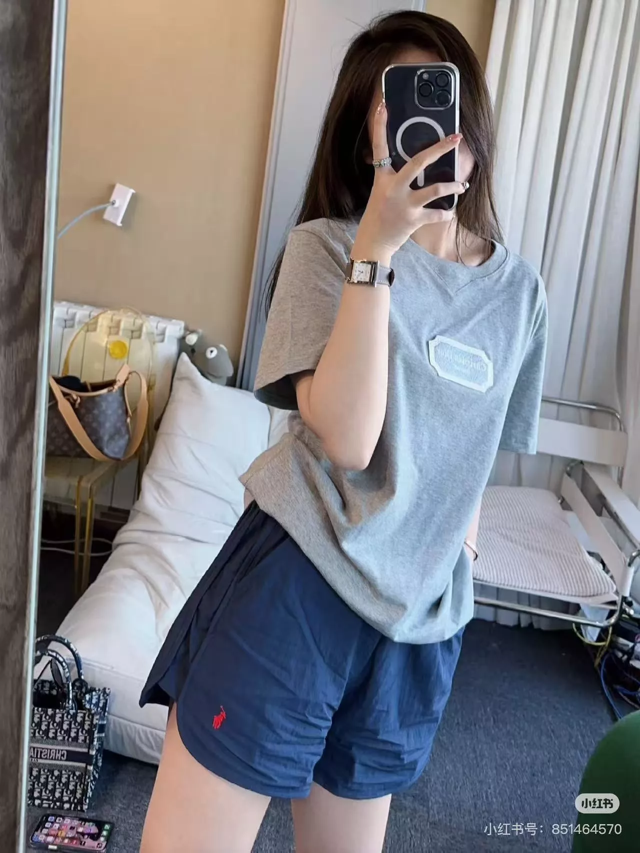 랄프로렌 드로스트링 여성 반바지 상세 이미지 11