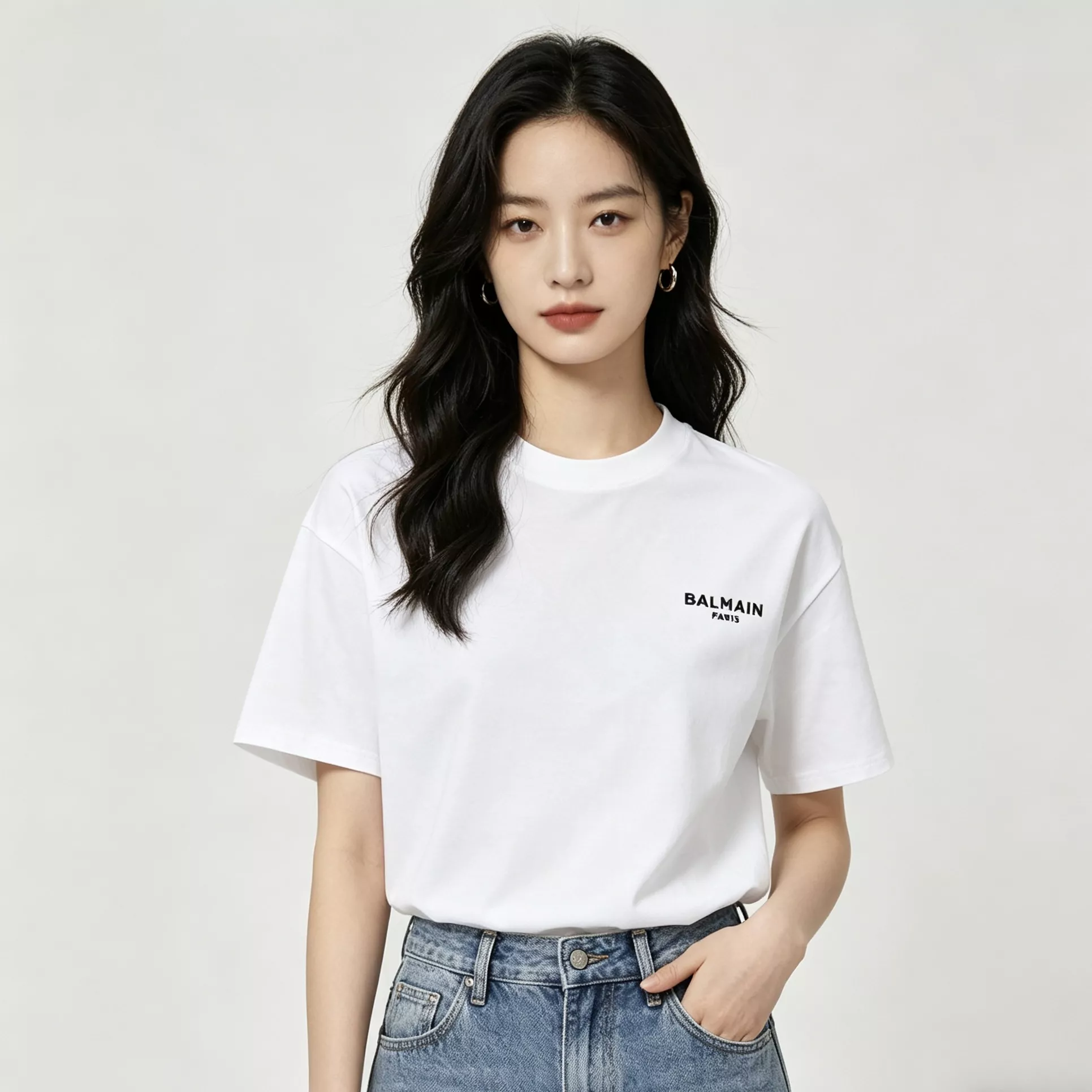 발망 심플 로고 반팔 티셔츠 상세 이미지 14